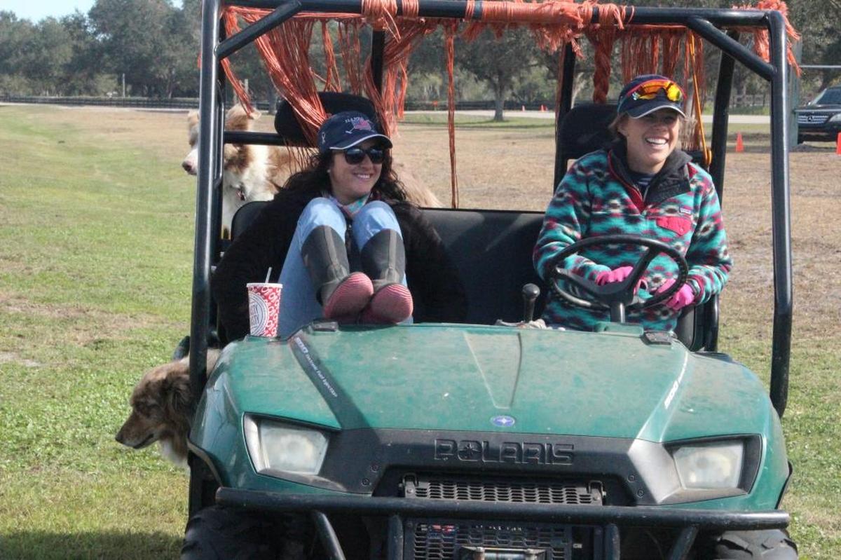Mannie Diehl, left, and Miya Dunn are regulars and fans at the Sarasota Polo Club. Polo is returning to Lakewood Ranch for its 27th season on Sunday.