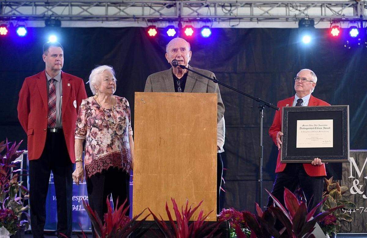 Larry Bustle said he was surprised to receive the honor.