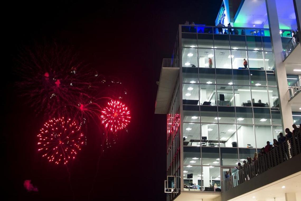 Fireworks at Nathan Benderson Park in Sarasota.