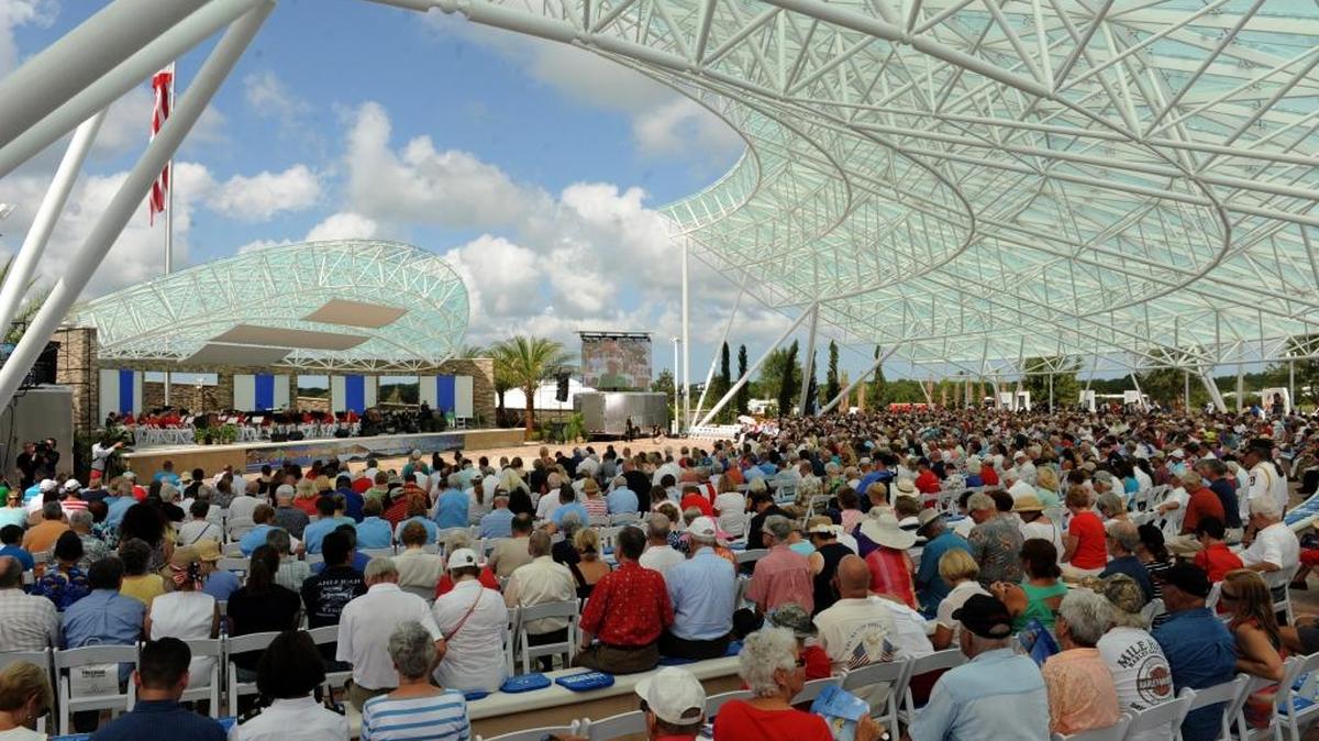 Patriot Plaza, the ceremonial amphitheater at Sarasota National Cemetery, has been nominated for The Florida Association of the American Institute of Architects People’s Choice Award.