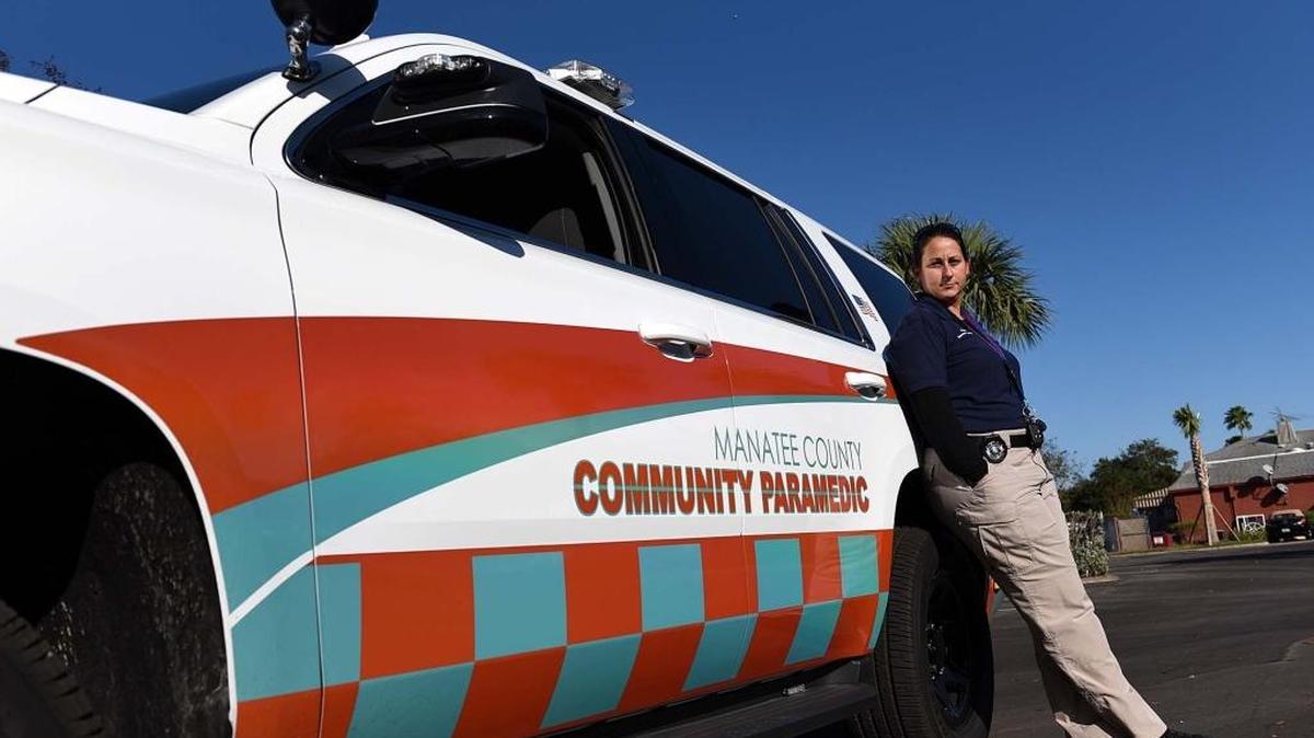 Angie Hadlock, part of the Community Paramedicine program, visits patients in their homes, helps them with prescriptions, answers questions, and connects them with resources.The program, run through the Manatee County Public Safety Department, says it diverted more than $45,000 in health care costs during its first 90 days.