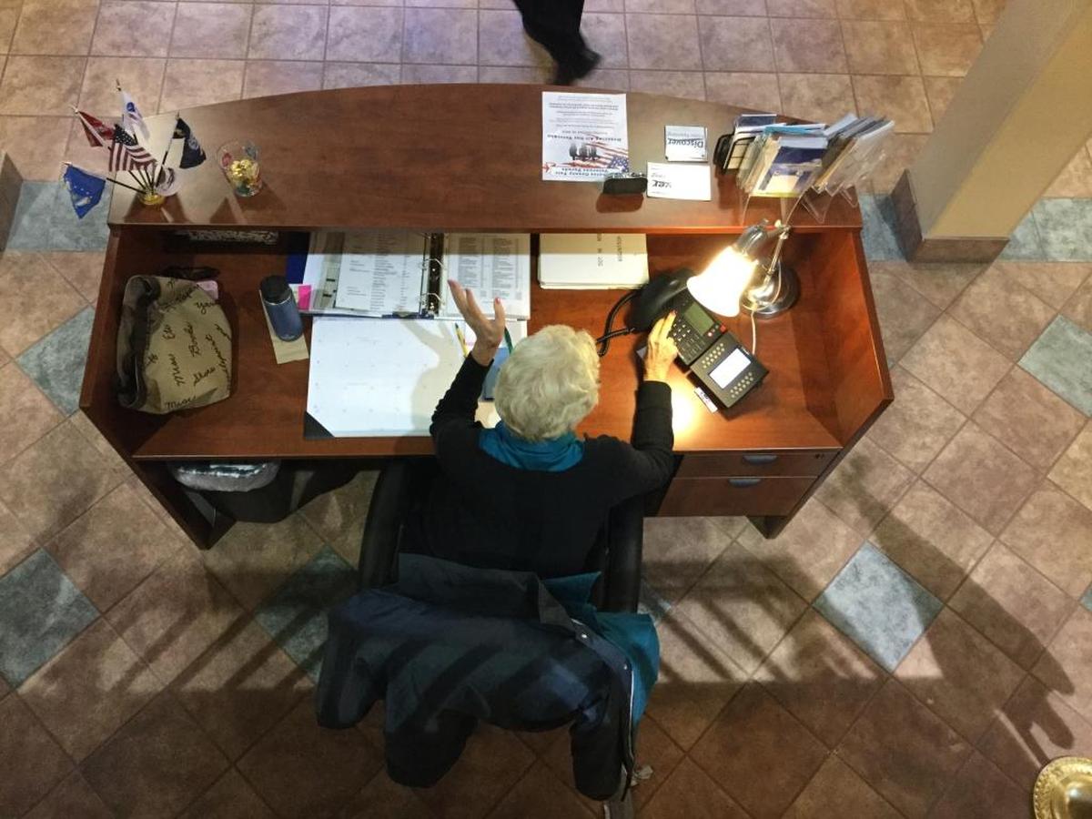 Bradenton Police Department Volunteer of the Year Judy Henshaw has been greeting people at the department for the past six years.