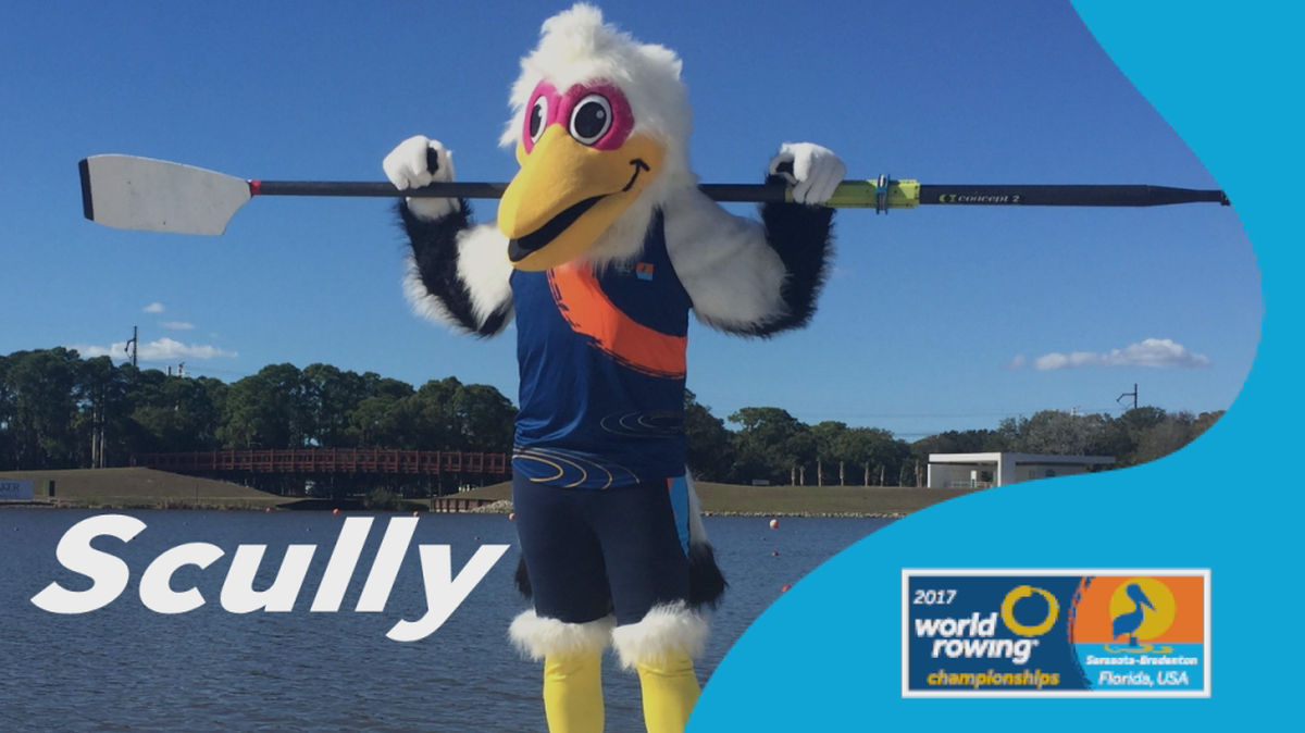 The name of the pelican mascot for the 2017 World Rowing Championships has been chosen as Scully.