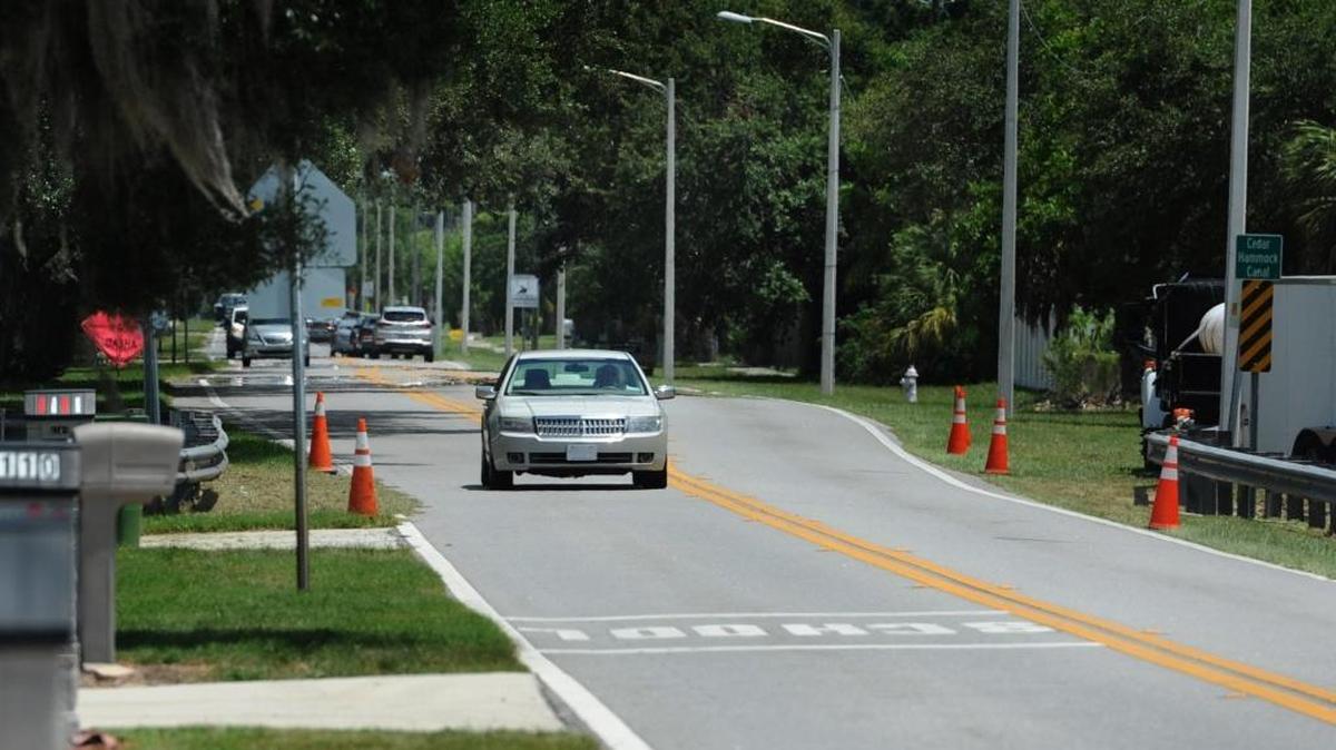 Cars travel in the 3100 block of 43rd Street West in Bradenton. A sales tax referendum to pay for county infrastructure will be on November's ballot. The revenue will go toward transportation, public safety and law enforcement and parks and community facilities. An estimated $15.9 million would go toward improvements along 43rd Street West between 36th Avenue West to 9th Avenue West. The improvement is an upgrade to the current standards for travel lanes, sidewalks, bike lanes (or trail) and lighting.