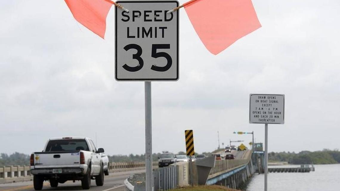 Speed limit on this major Holmes Beach street on the way back up