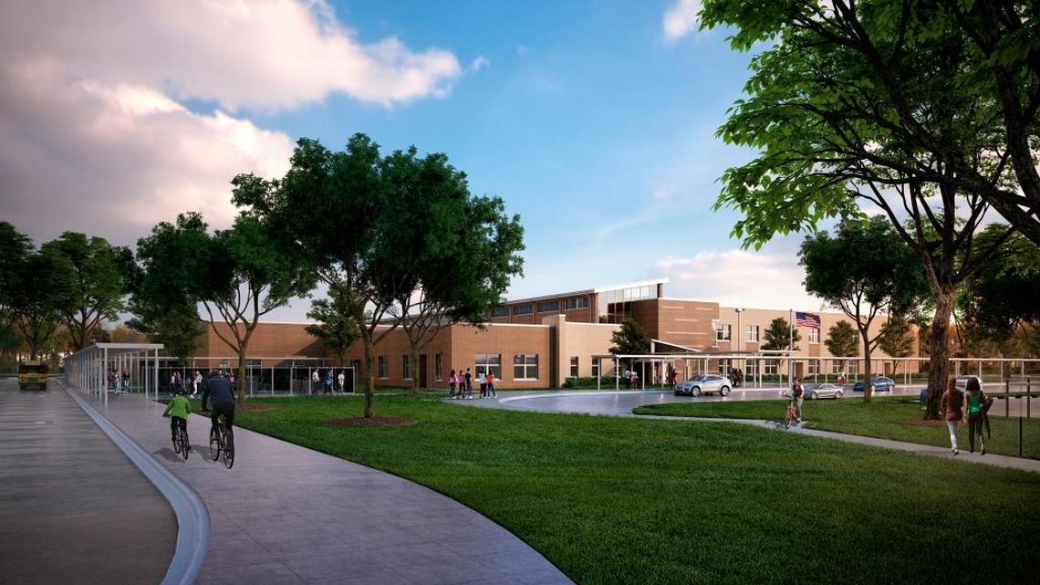 A rendering of a new middle school in east Manatee County that is scheduled to open in August 2019. The school board has released 27 name nominations for the school and invites the public to give their input when members narrow down the list at the next workshop meeting on Tuesday, March 13 at 5:45 p.m.