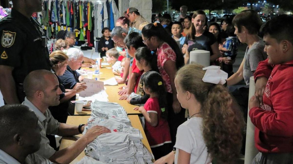 More than 100 families were chosen to receive bikes, helmets, pajamas and stuffed animals for their children at the second annual Holiday Bikes for Tykes event.