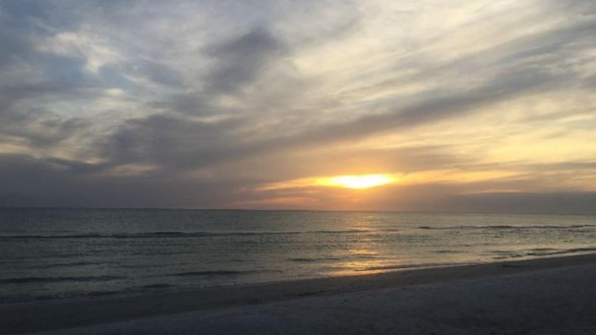 A beautiful sunset at St. Pete Beach on Friday
