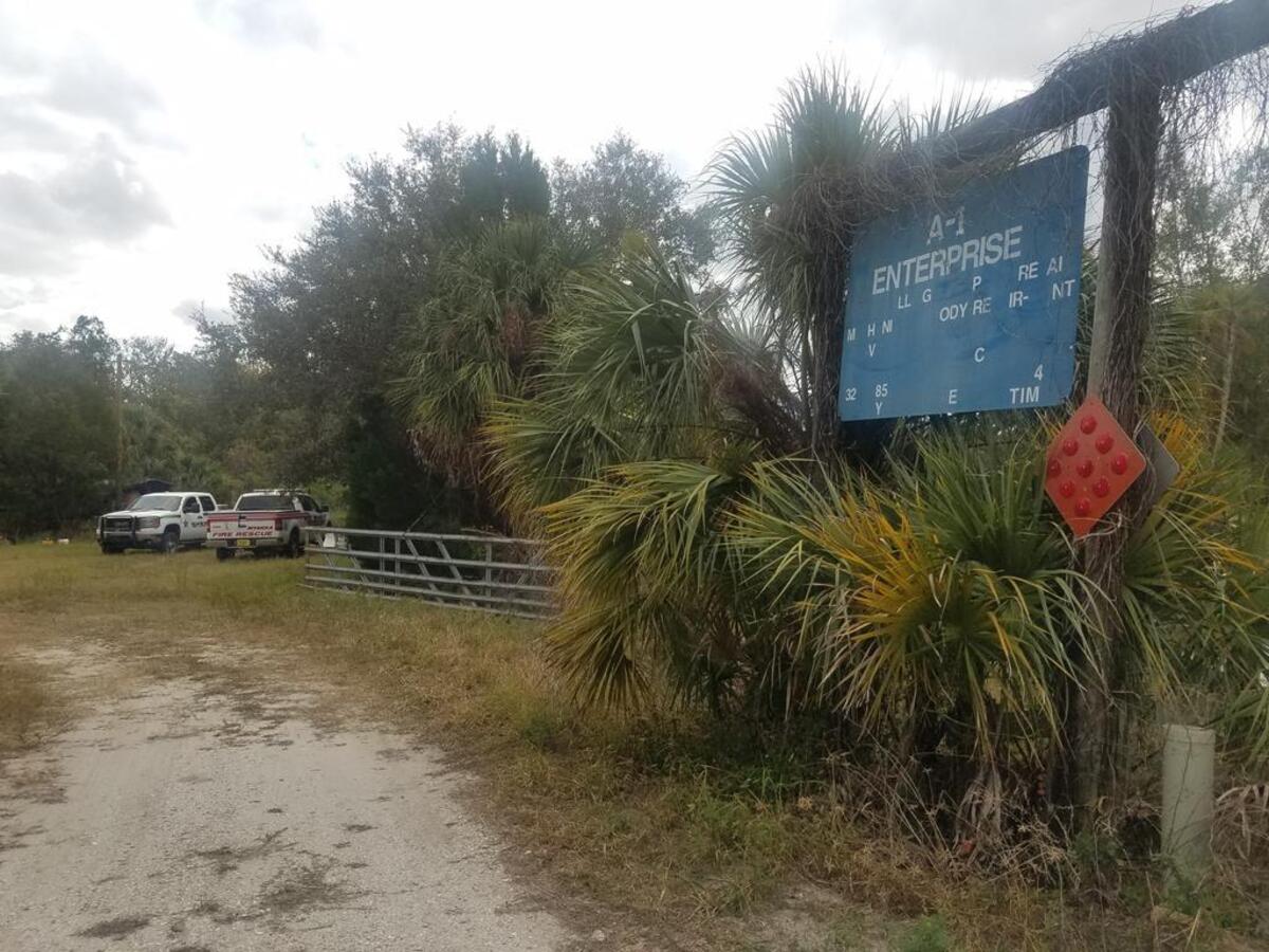 A fire and death investigation was underway Wednesday on a property in the 31000 block of Singletary Road in Myakka City.