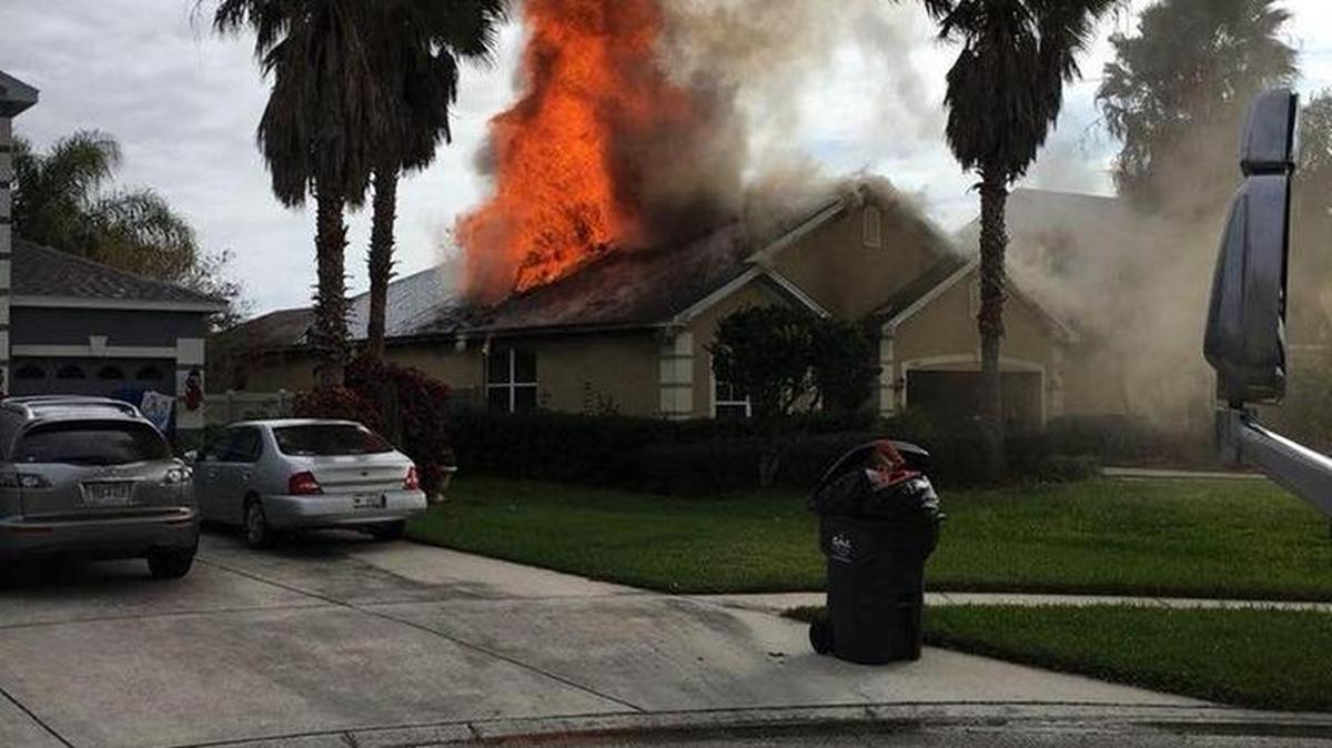 A Riverview man is in the hospital with life-threatening injuries after a vicious fire broke out in his home early Tuesday morning.