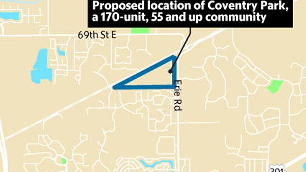 The proposed location for Coventry Park in East Manatee County.