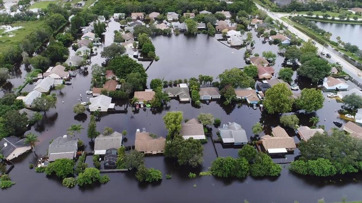 The Centre Lake neighborhood was flooded after a no-name storm in late August.