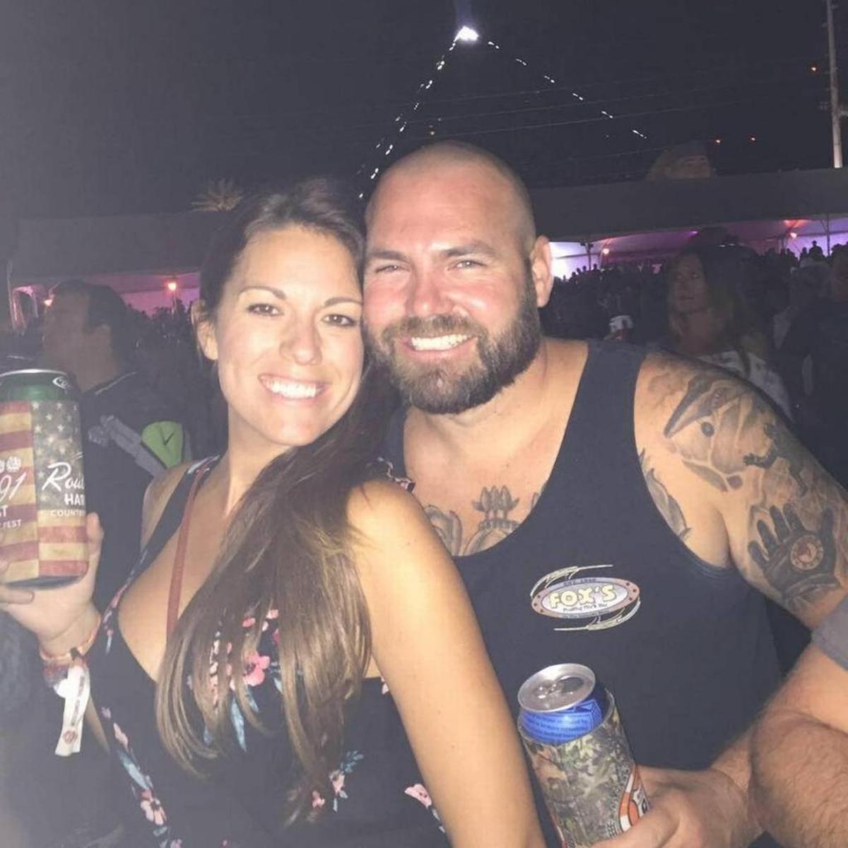 Hannah and Brian Ahlers together at a concert. Hannah was one of the victims of the mass shooting in Las Vegas on Oct. 1.