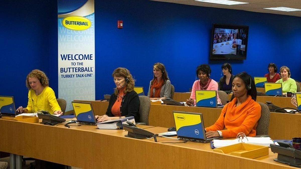 Butterball Turkey Talk-line operators answering callers turkey-related questions.