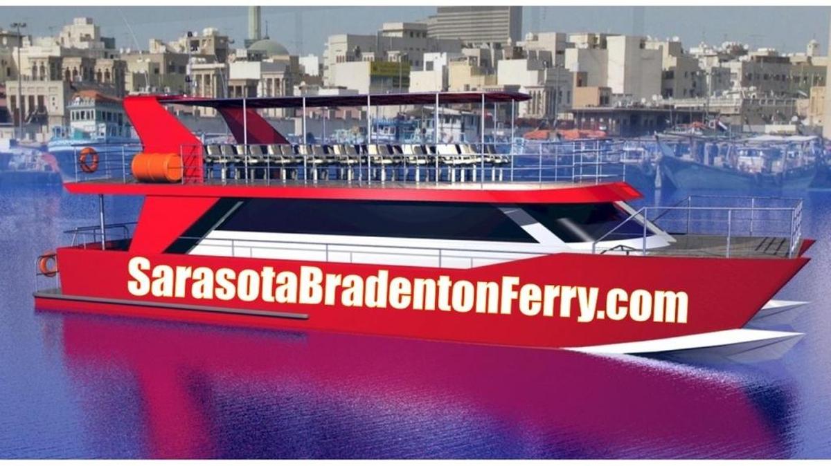 A mockup of the Sarasota Bradenton Ferry
