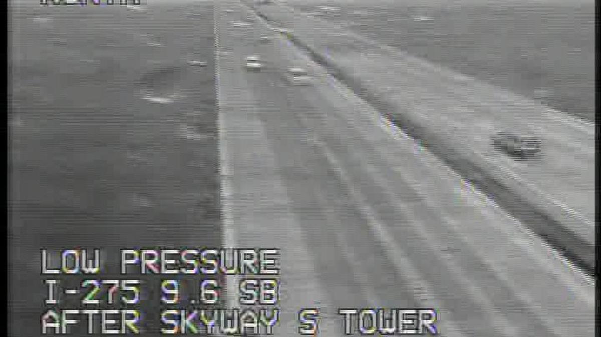 The Sunshine Skyway Bridge is closed because of an approaching line of thunderstorms.