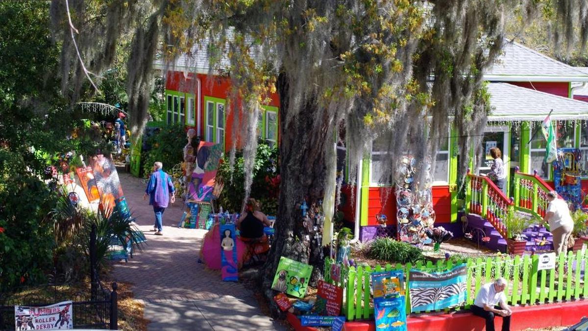 The Village of the Arts monthly Artwalk features live music, an abundance of food and local art.
