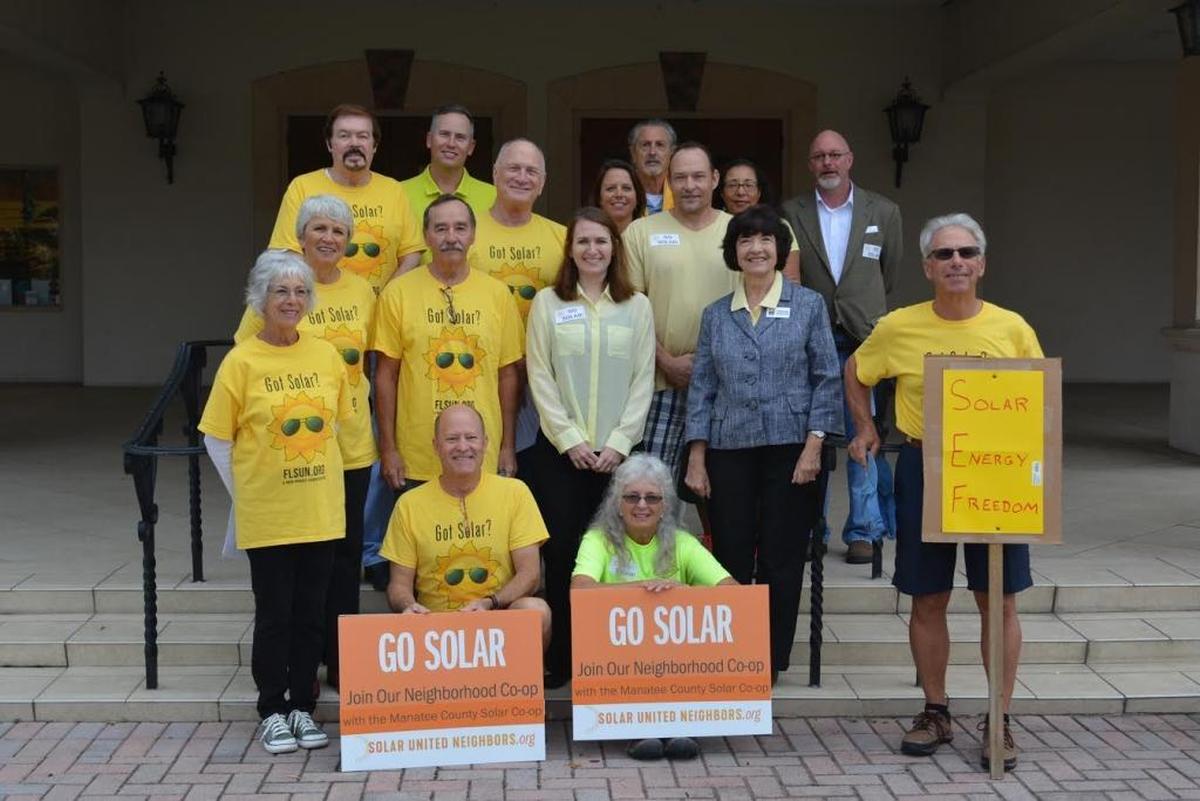 Organizers from the League of Women Voters of Manatee County, the South Florida Museum and the Solar United Neighbors of Florida met Thursday, Jan. 11 to discuss the new Manatee County solar co-op.
