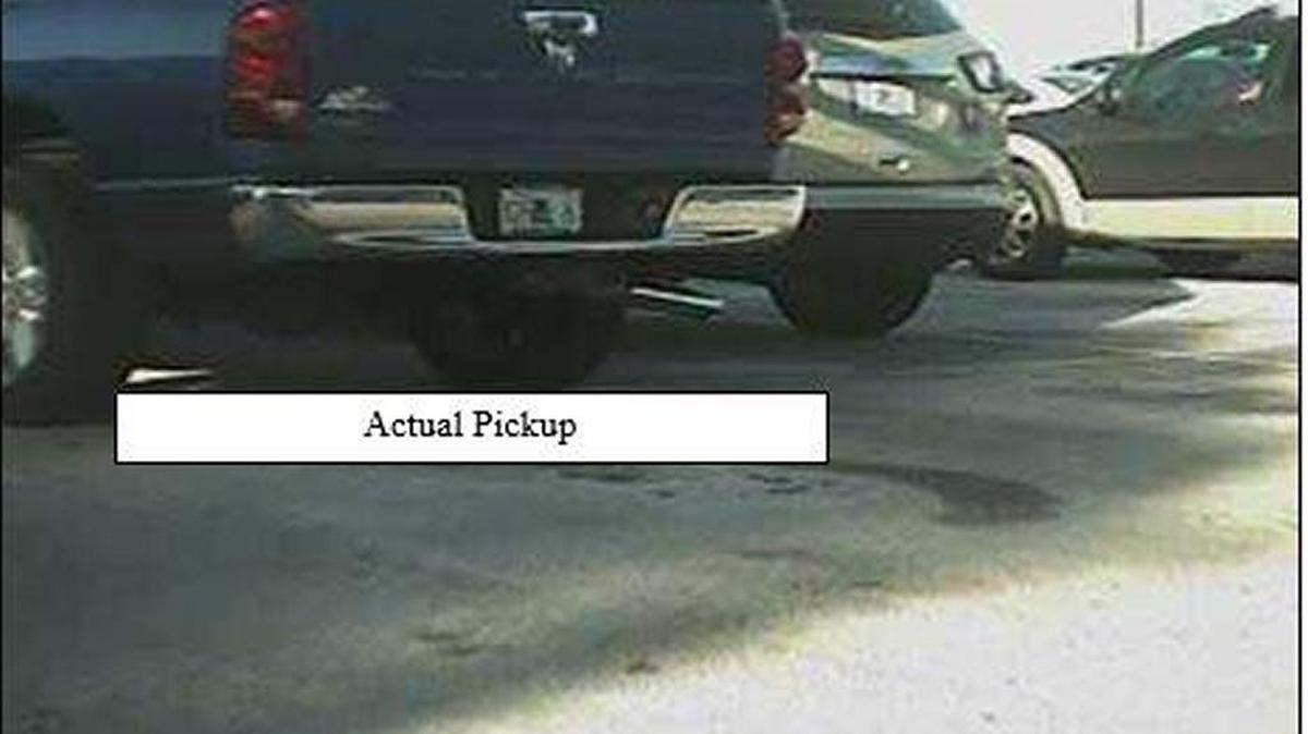 Armed robbery suspects are believed to be in possession of this blue 2008 Dodge Ram pickup truck with a Florida handicap license plate, Z2SKD.