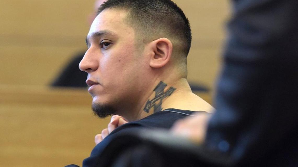 Andres “Andy” Avalos Jr. appears in court for a status conference hearing April 20 with his case set to go to trial beginning May 8. The Florida Supreme Court has not yet made a ruling in the defense’s motion to eliminate the death penalty as a possibility in this case.
