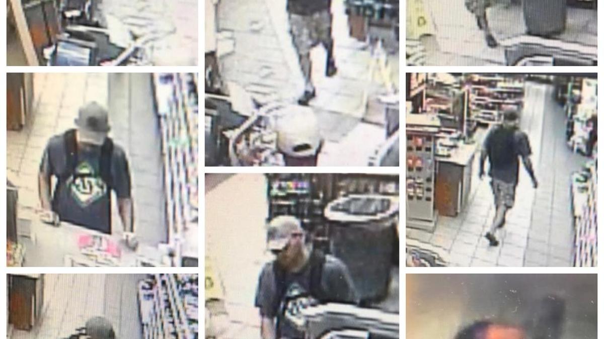 Surveillance video footage shows a man robbing a Nokomis convenience store early Sunday.