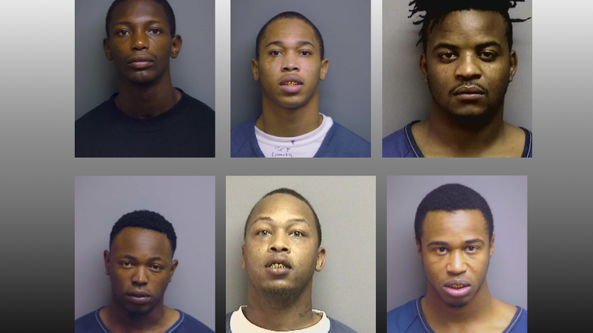 These sic men will be sentenced Tuesday, Wednesday and Thursday.