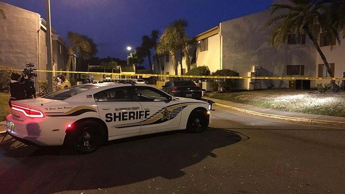 A man was shot dead in some type of domestic situation at an apartment at the Cortez of Carrollwood Apartments at 3811 N. Cortez Circle in Tampa. Officials are searching for 22-year-old Tyler Bardin in connection with the shooting.