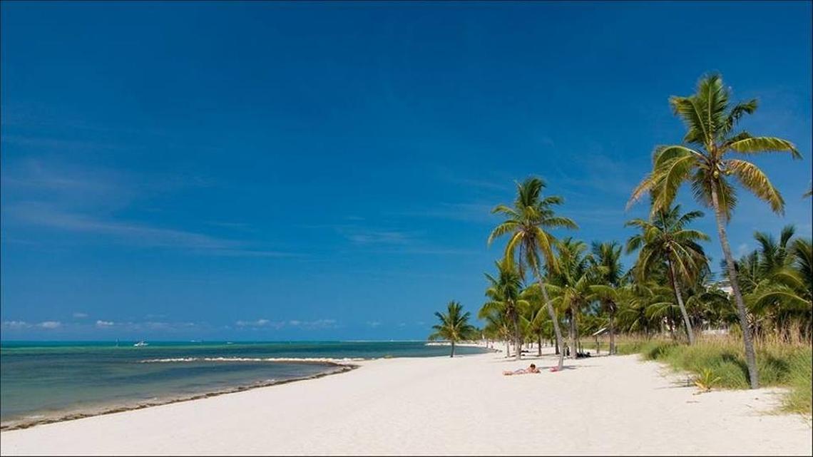 Smathers Beach in Key West.