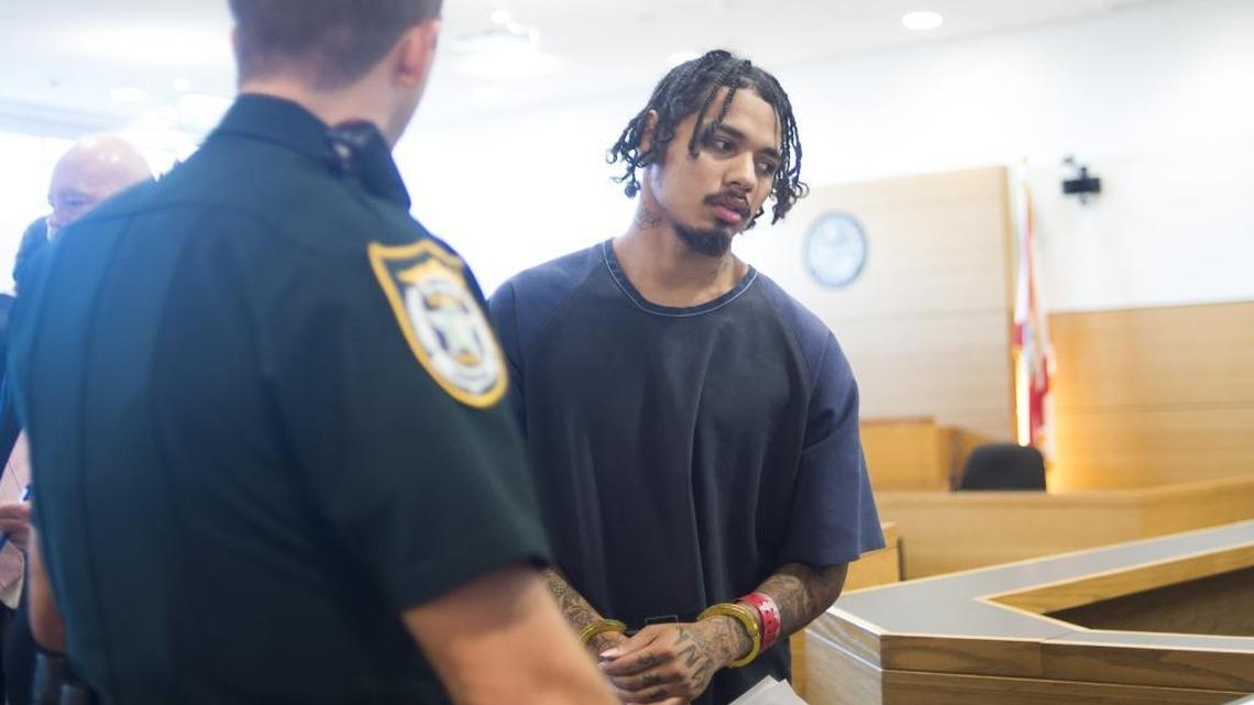 Jose Victor Hernandez Jr. is charged with first-degree murder and attempted armed robbery in the February 4 fatal shooting of Alexander "Alex" Cherp on Thursday morning at the Manatee County Courthouse in downtown Bradenton.