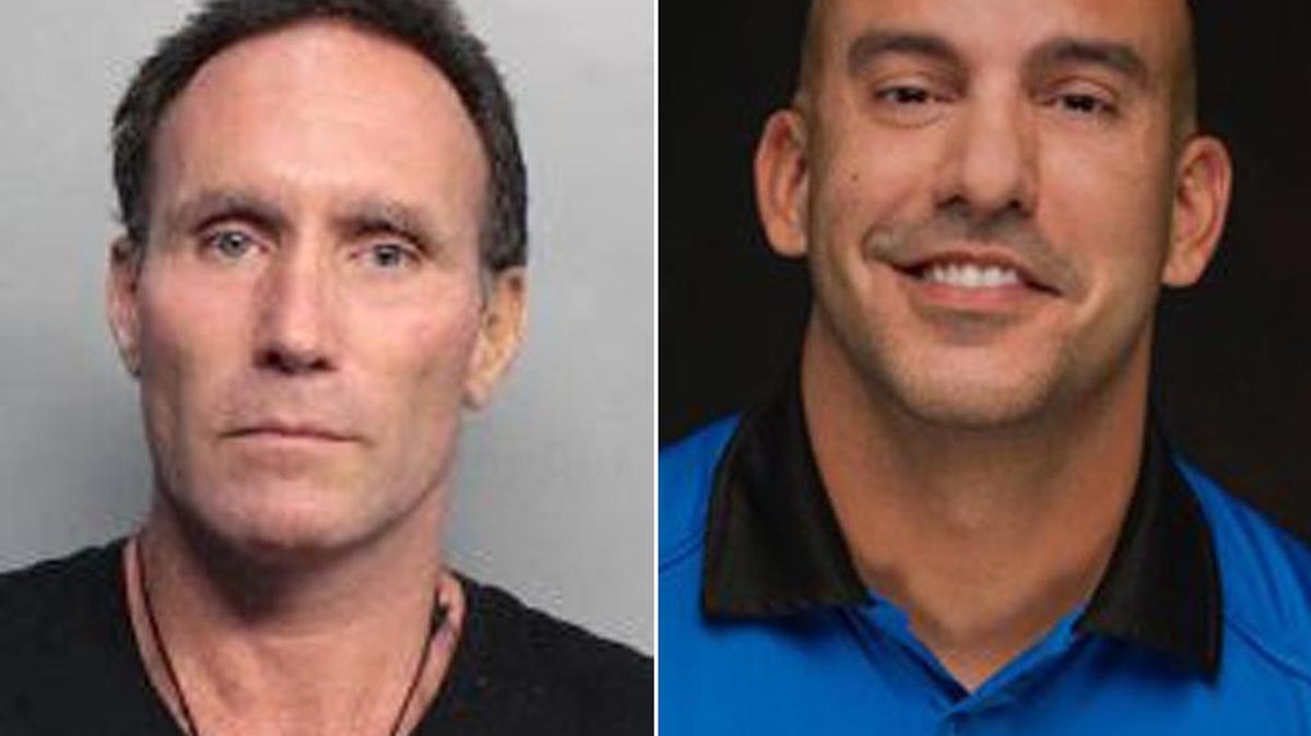 Ernesto Orsetti, shown at left, the man who police say pretended to be Miami Beach police spokesman Ernesto Rodriguez, shown at right, by using a fake Twitter account.