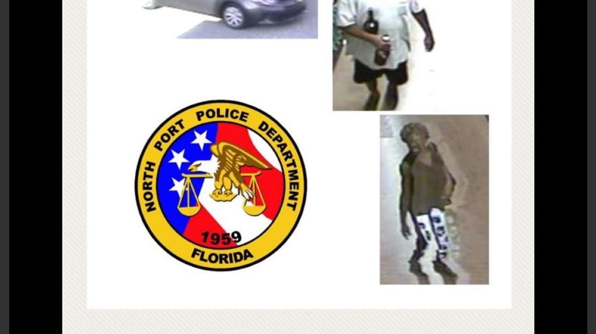 North Port police are looking for information on two people who allegedly stole $500 worth of liquor from a store along Tamiami Trail.