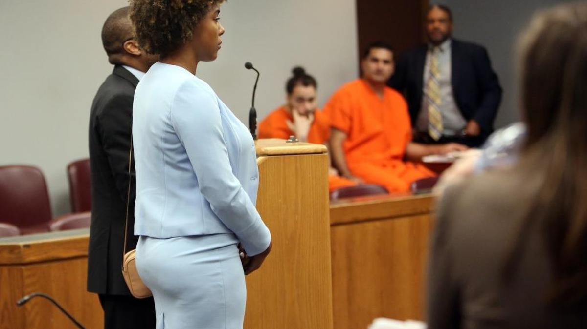 Reality TV star Hencha Voit appeared in Judge Charles Johnson's courtroom earlier this week to testify about why she can't unlock her iPhone for police.