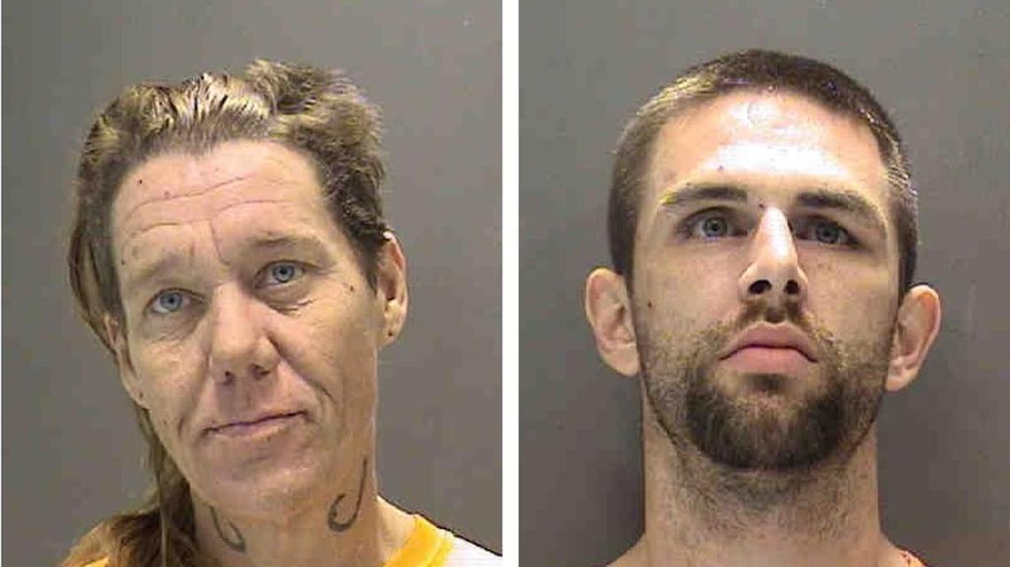 Patricia Aurandt and Keith McCarty were arrested in a traffic stop Wednesday.