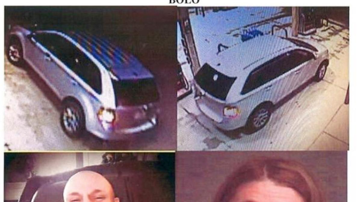This composite file document released by Perry, Ga., Police Department shows photos of Blake Fitzgerald and Brittany Nicole Harper of Joplin, Mo., who were wanted in connection with a series of robberies and kidnappings in Georgia and Alabama. The search for a Missouri couple suspected in a series of robberies and abductions across the South ended in a shootout in the Florida Panhandle early Friday, Feb. 5, 2016, that left the man dead and the woman wounded, authorities said.