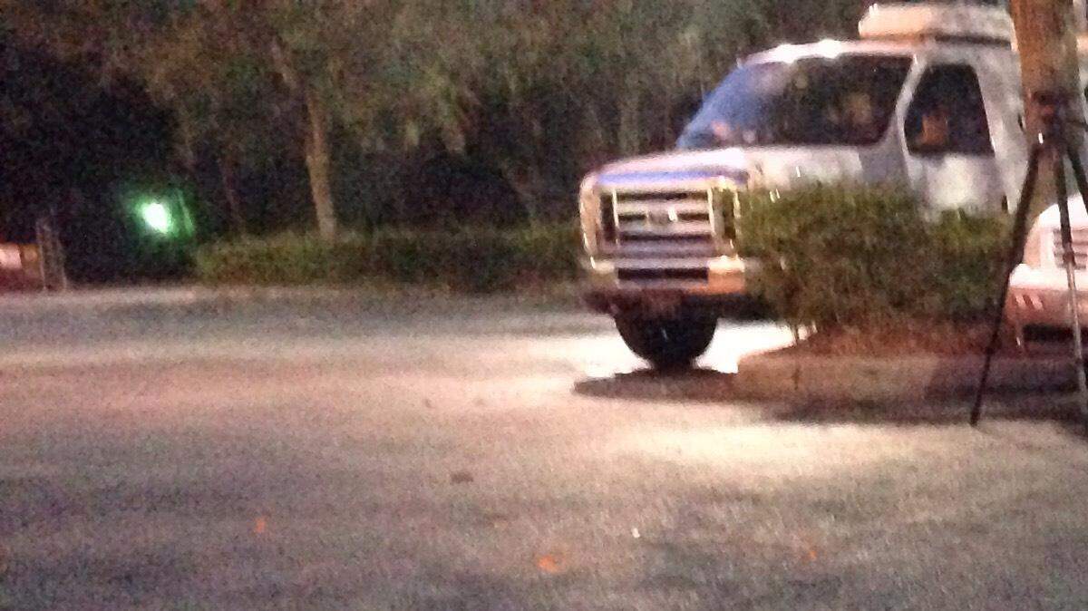 An unnamed suspect was fatally shot by a deputy during a scuffle at the Winn Dixie at 1010 53rd Ave. E. around midnight Thursday. The orange brackets show where the cars of the suspect and the deputies were parked during the shooting.