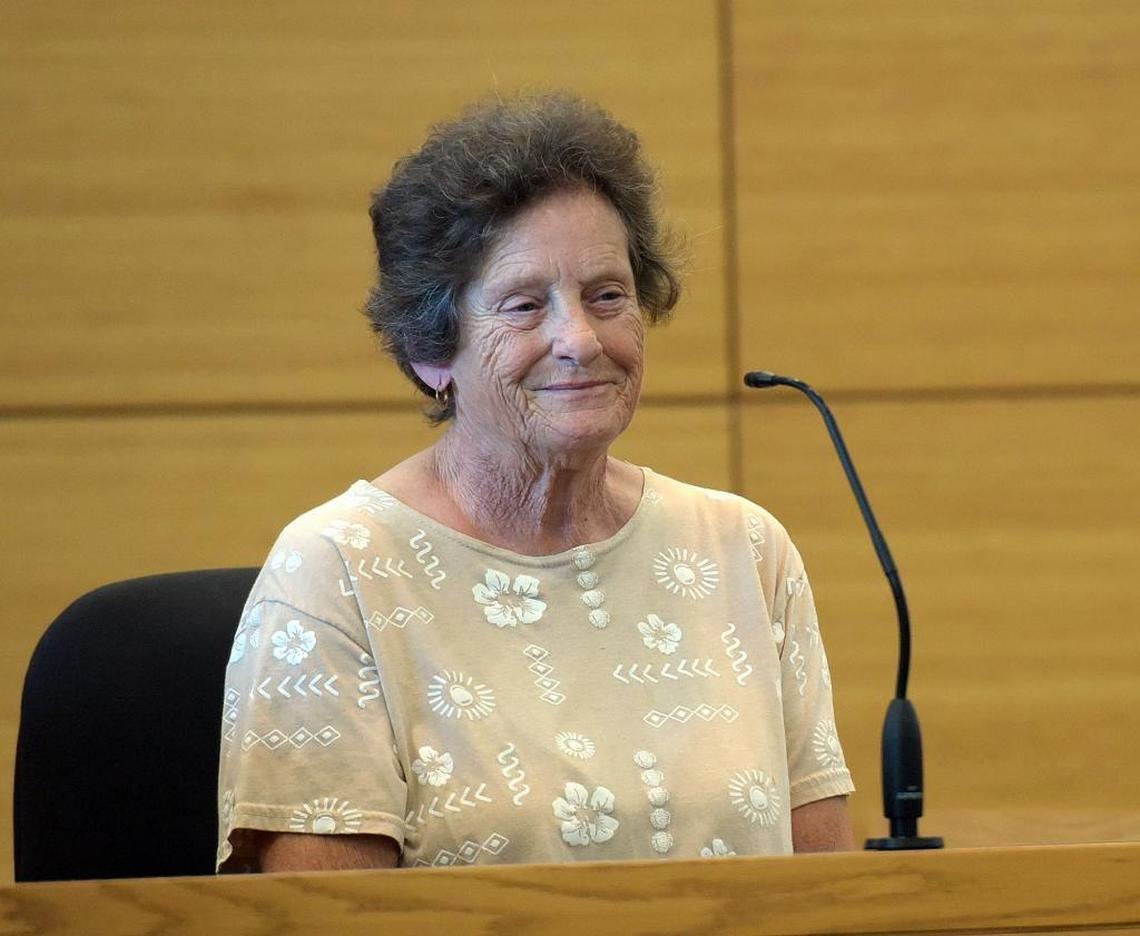 Juanita Sills, the girlfriend of Eugene Matthews, testifies in the bond hearing of her boyfriend.