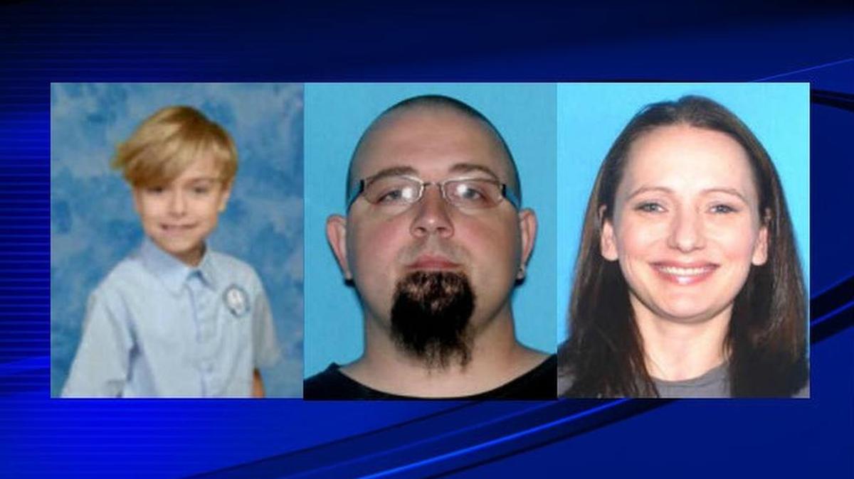 Sebastian Meachum, 9, is believed to be in the company of Tony Hughes, 39, and Chrissy Hughes, 39. If you see them call 911.