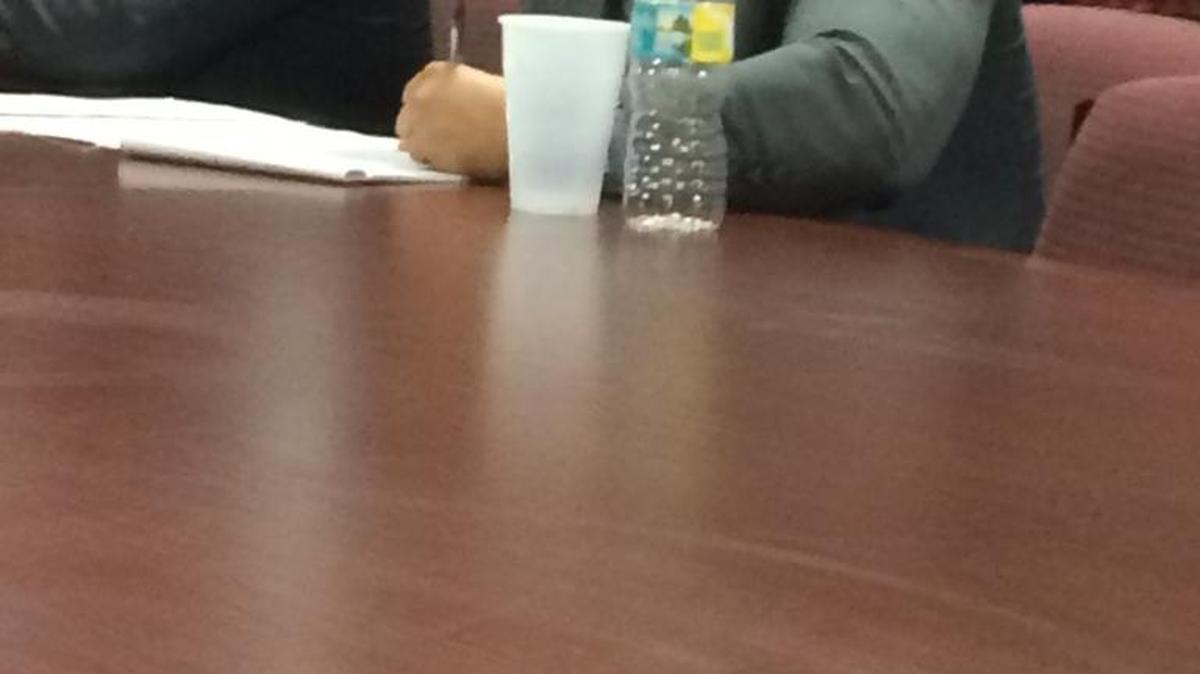Adrian Rodriguez, fired from the Miami Police Department last summer over administrative issues and a suspect in a decade-old unsolved murder, during an arbitration hearing last week to get his job back.