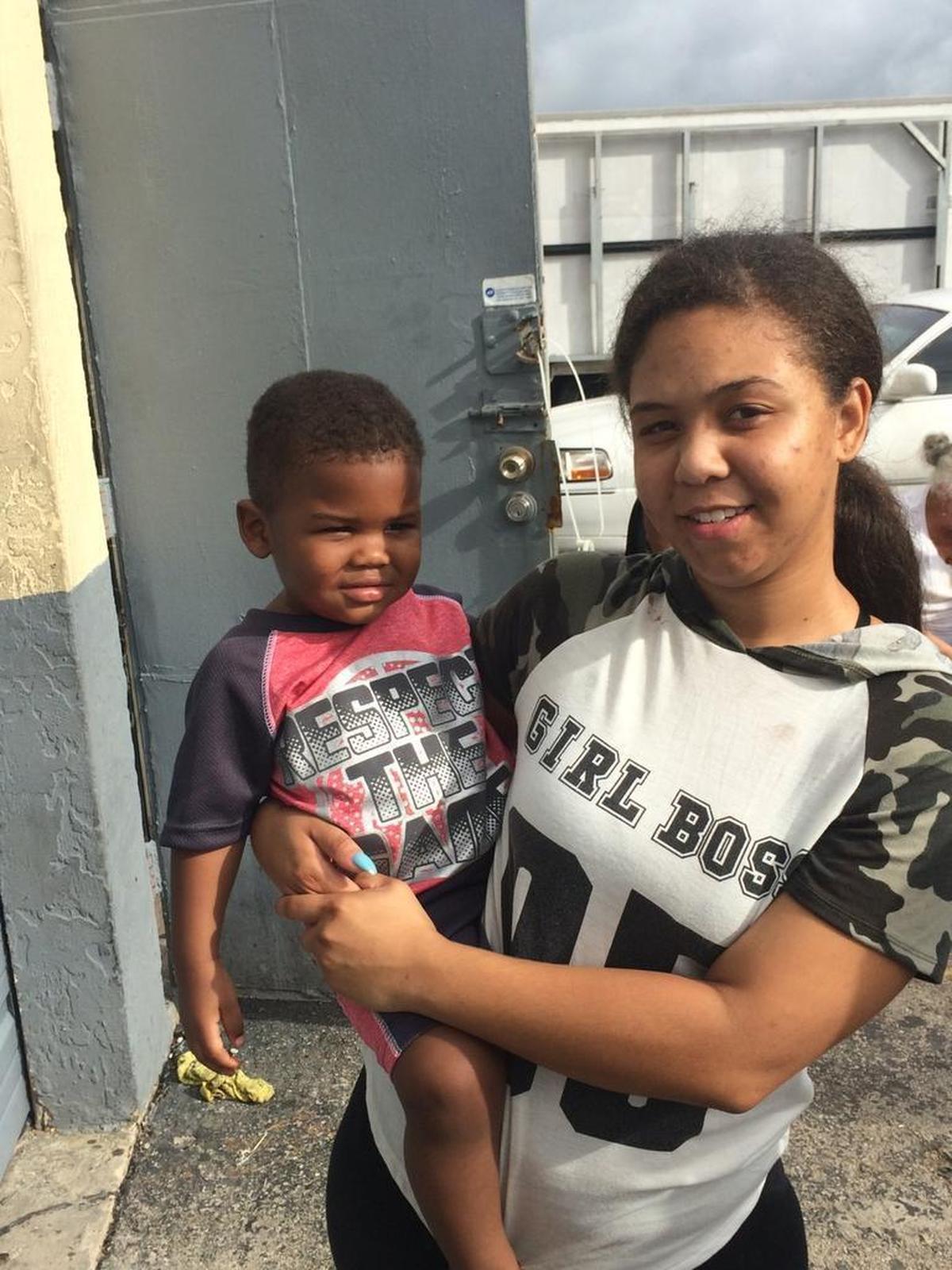 Gabrielle Gonzalez, 20 and her 1-year-old son Legend were in the car outside her father’s car stereo shop early Wednesday morning when he was shot and killed sitting next to them.