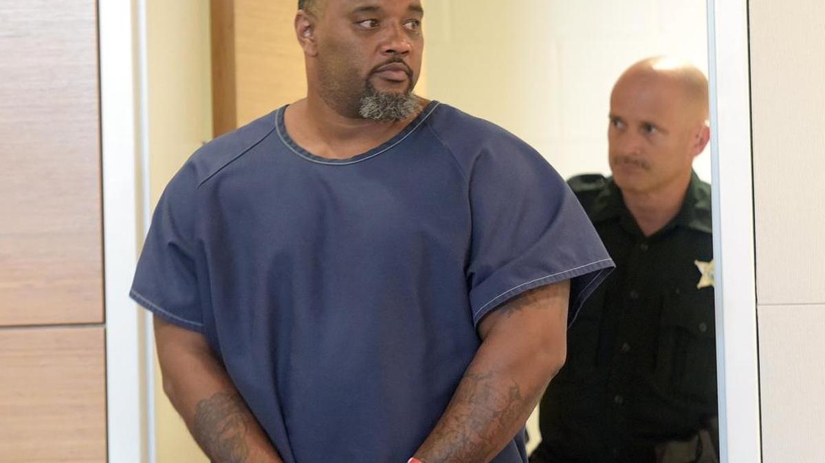 Dwayne Cummings appeared in court for a hearing in February as attorneys attempted limit certain facts from being heard by the jury at their upcoming trials.