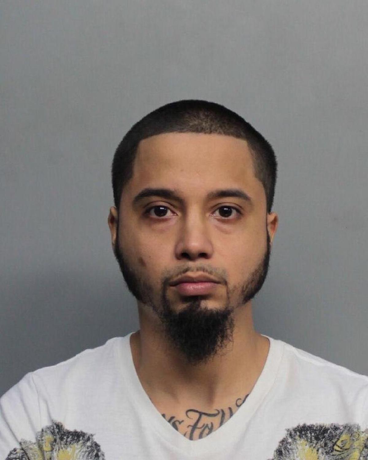 Miami Beach police say Jairo Jose Medina, 26, caused a crowd to gather Wednesday night when he started swearing at police as his friend was being arrested.