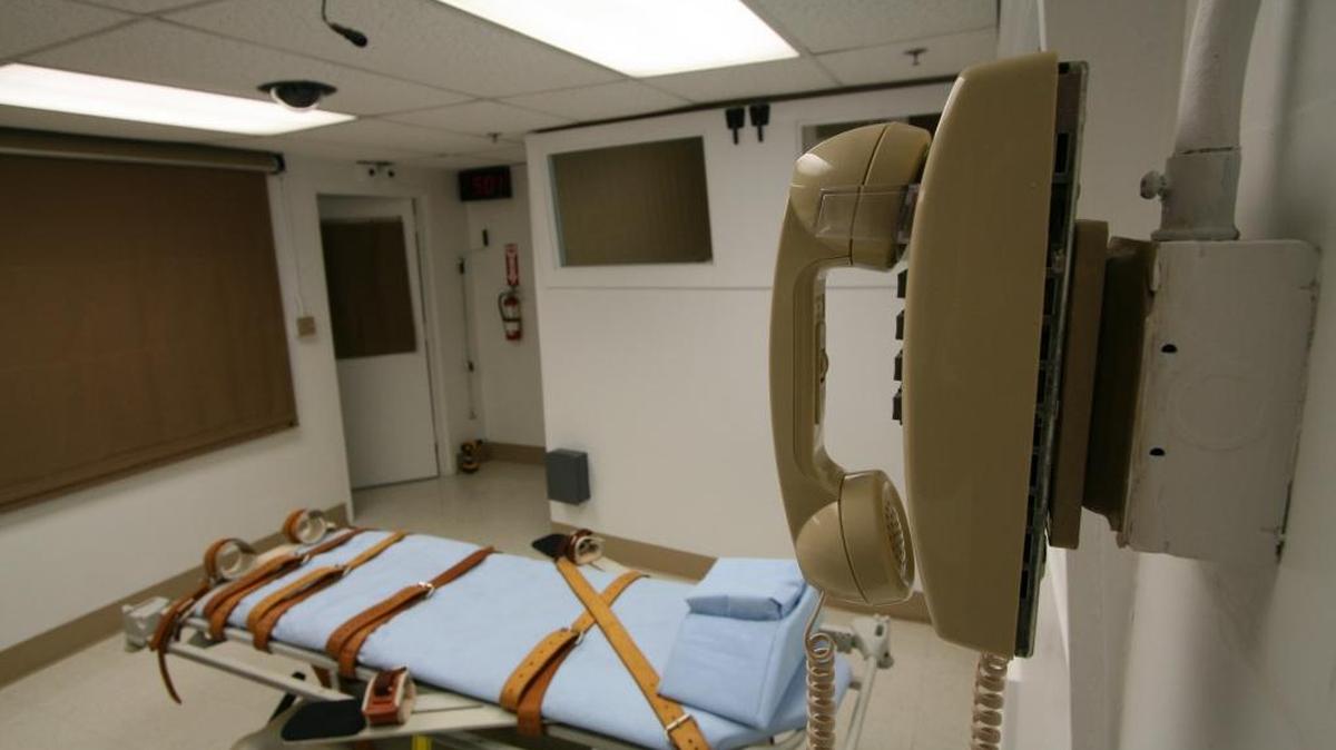 The death chamber at the Florida State Prison in Starke.