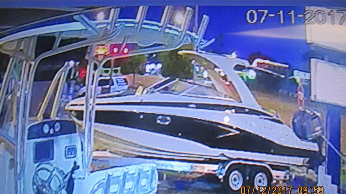 A 29-foot boat and its trailer were stolen Tuesday night.