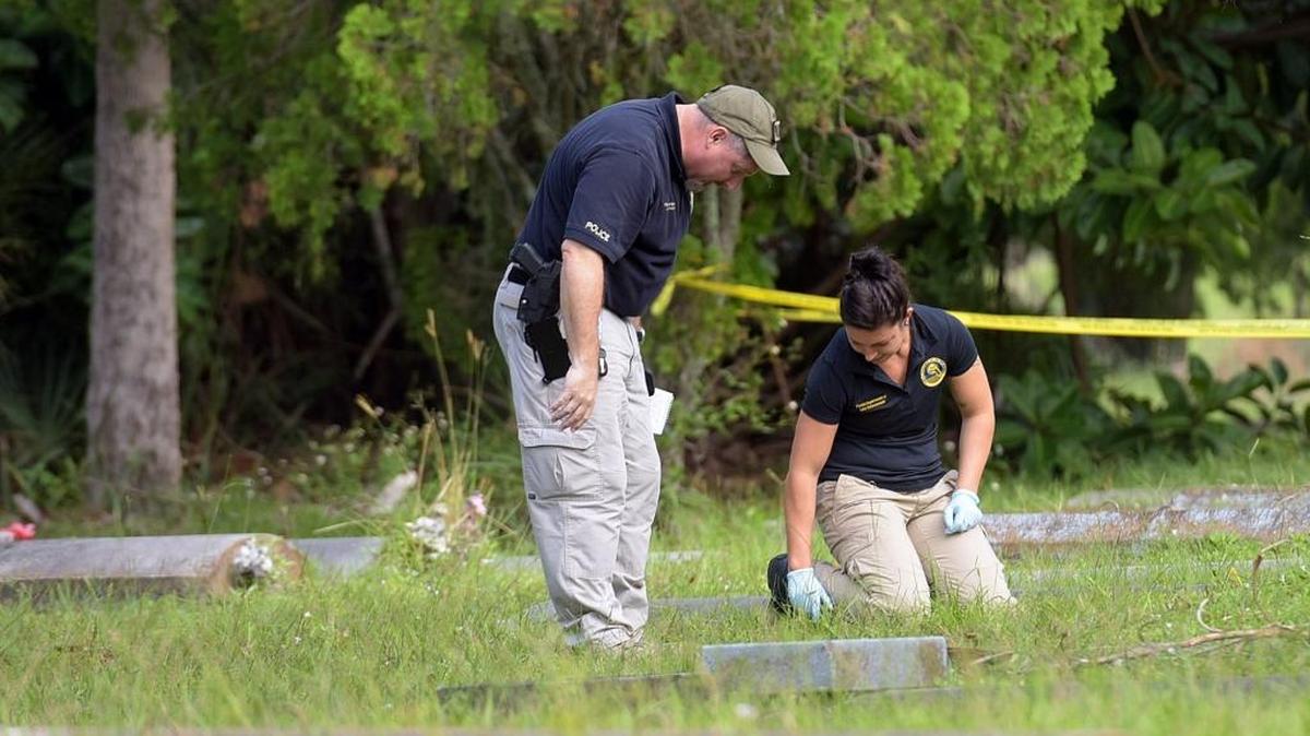 At about 1:30 a.m. Sept. 25, a pursuit ended with an exchange of gunfire between suspect Anthony Robinson and two Palmetto police officers, Angel Uruchima and Madison Peters, inside the Old Memphis Cemetery. Robinson was shot and later died.