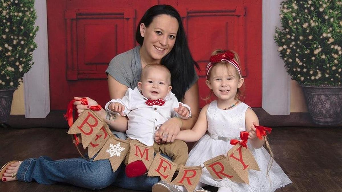 Luca Sholey, his sister Olivia and their mother Melissa Wolfe smile in a 2016 holiday photo. Luca’s death is under investigation after he was found unresponsive while in the care of his mother’s then boyfriend.