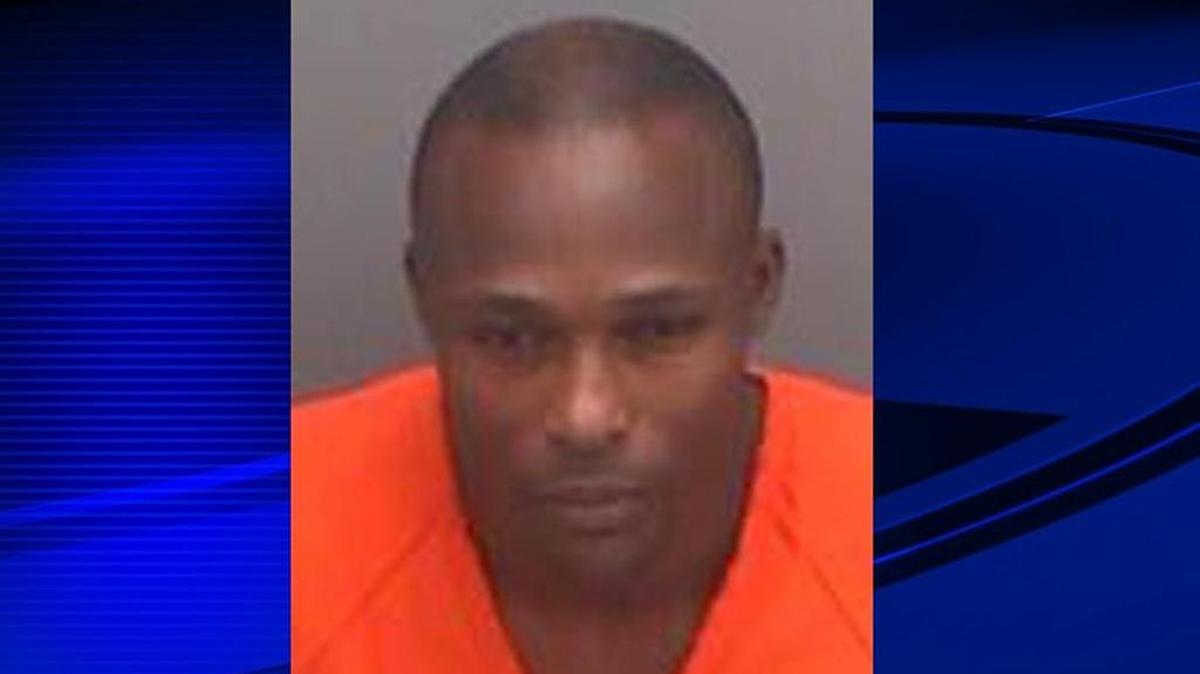According to St. Petersburg Police, this arrest photo is from Kirkland's 2012 arrest. He's currently being processed at the Pinellas County Jail on multiple charges.