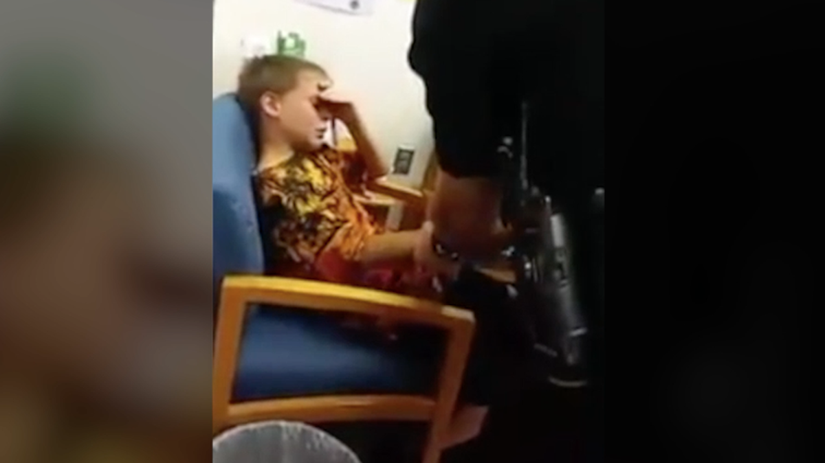 Ten-year-old John Benji Haygood was arrested for kicking a teacher.