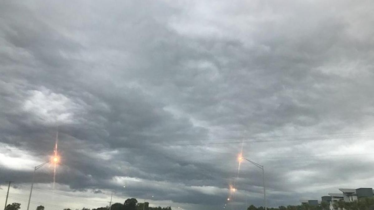 Storm clouds in the skies over Riverview on Thursday.