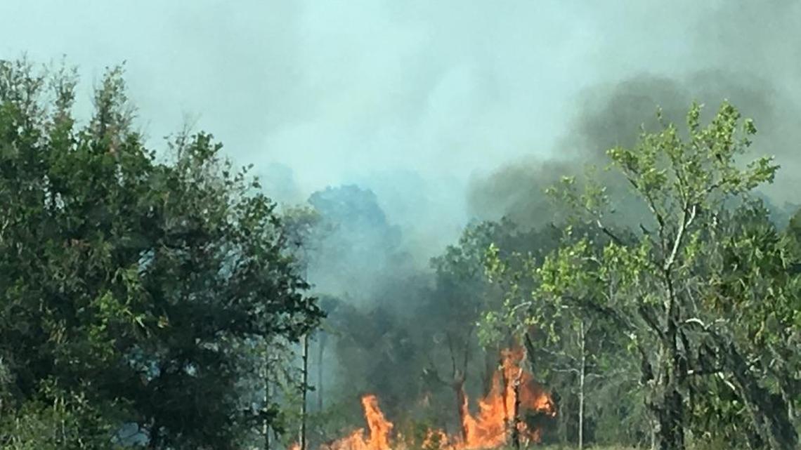 Interstate 75 in Hillsborough reopens, but Suncoast Parkway in Pasco closed overnight because of brush fires