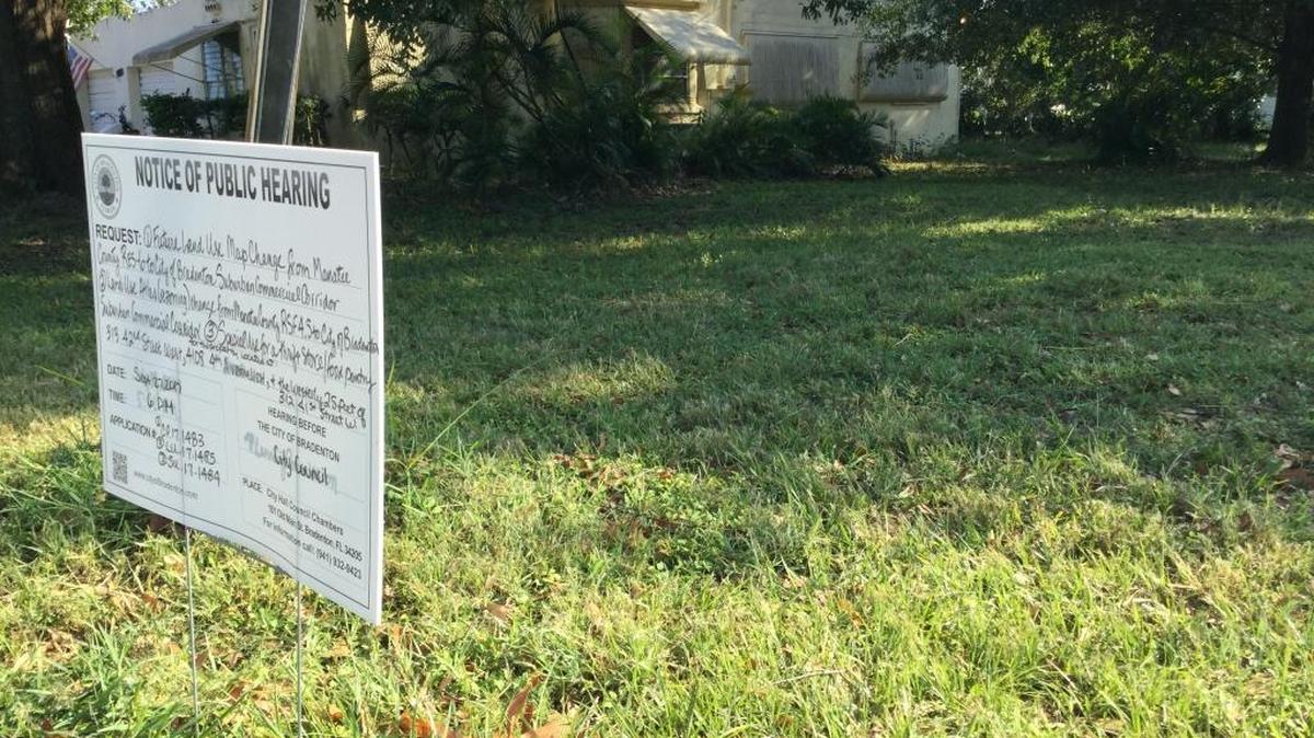 A series of public hearings took place Wednesday night to clear the way for this old house to be demolished. In it’s place will be a new thrift store and food pantry for Christ Episcopal Church of Bradenton who is involved in a unique land deal to make way for a new performing arts center for Saint Stephen’s Episcopal School.